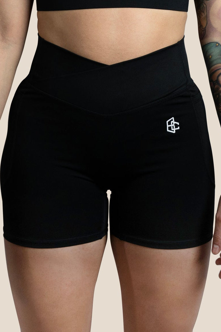Leggin Corto V-Shape Bolsillo NEGRO 