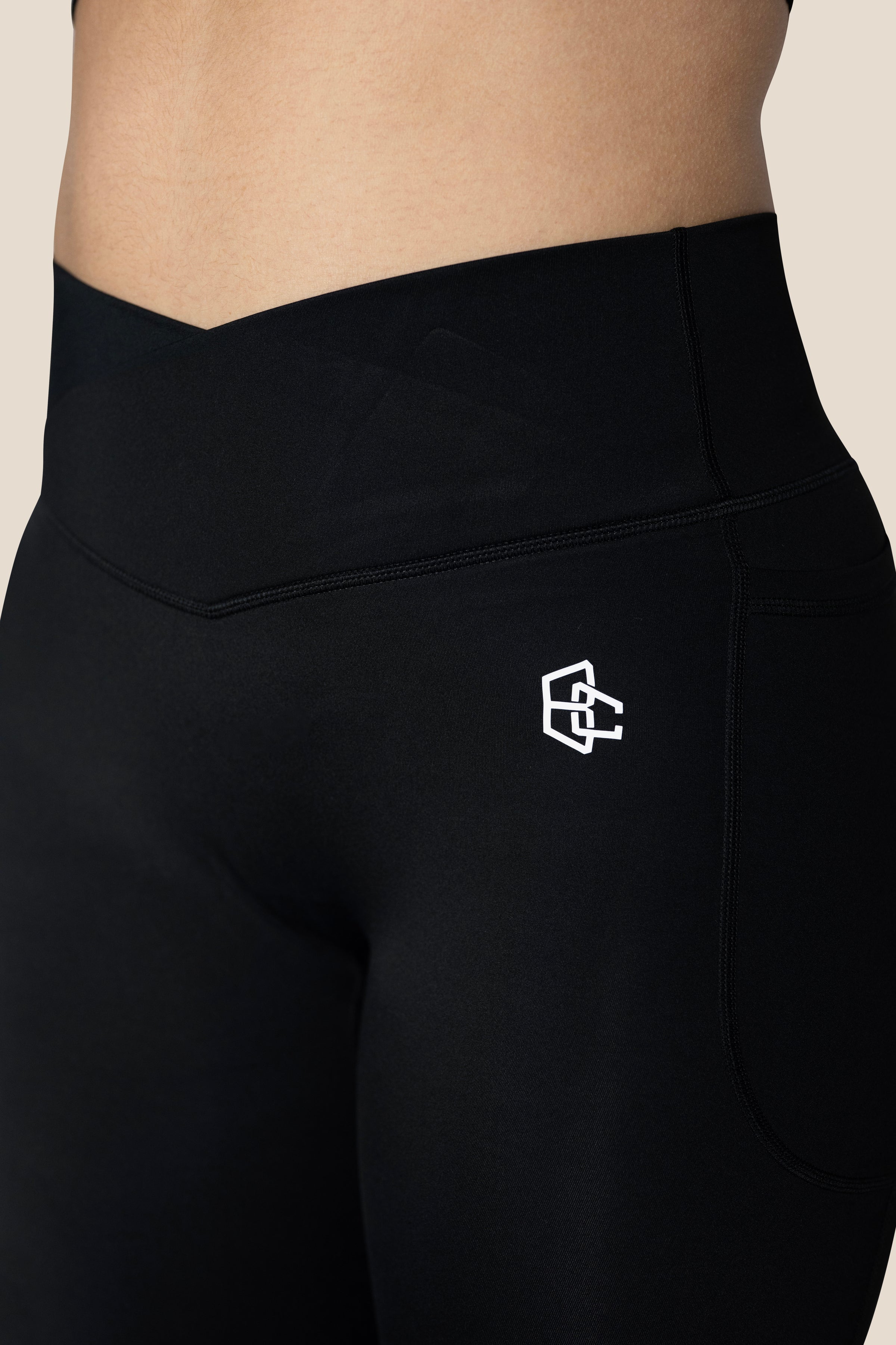Leggin Largo V-Shape Bolsillo NEGRO