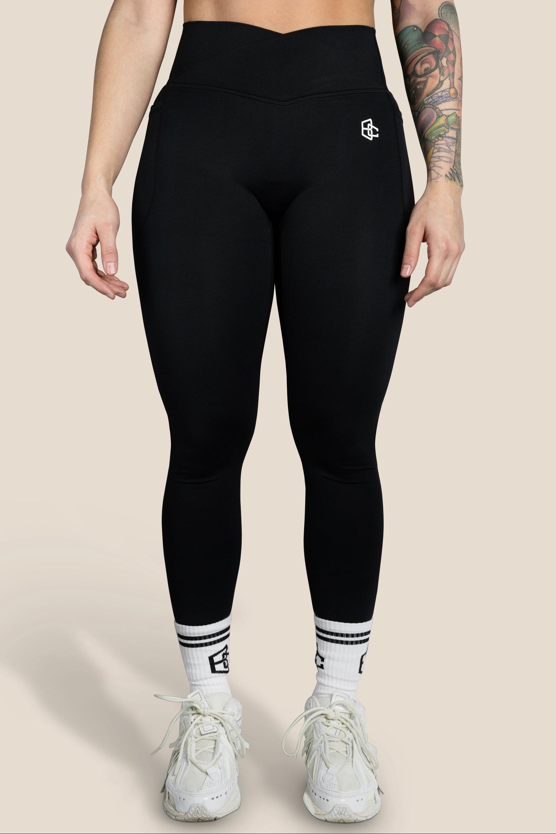 Leggin Largo V-Shape Bolsillo NEGRO