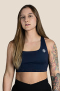 Medium Support Detail Bra AZUL MARINO 2