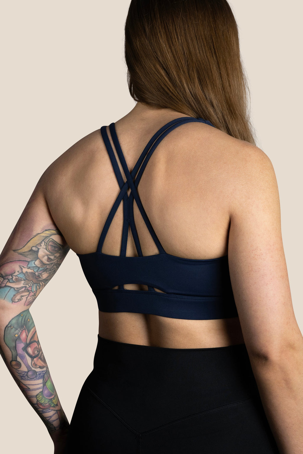 Medium Support Detail Bra AZUL MARINO 2