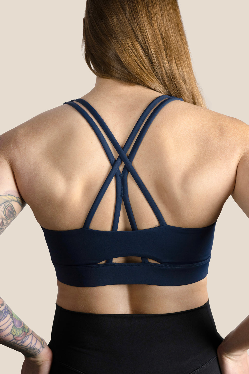 Medium Support Detail Bra AZUL MARINO 3